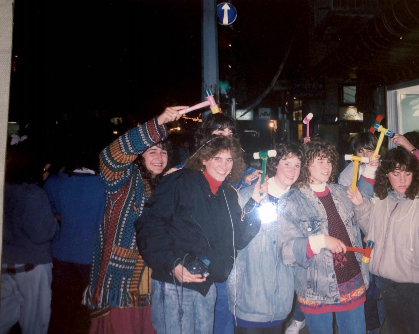 Marah celebrating Purim with friends in Jerusalem