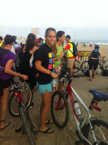 Diane during the Women’s Triathlon 