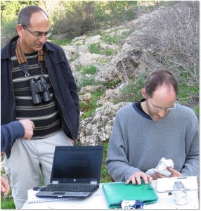 Hebrew University Professor Ran Nathan and Graduate Student David Shohami Courtesy of David Shohami