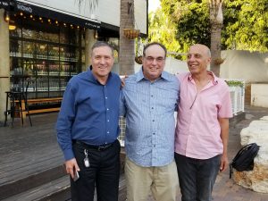 Steven reuniting with Nahum and Herzl in 2018