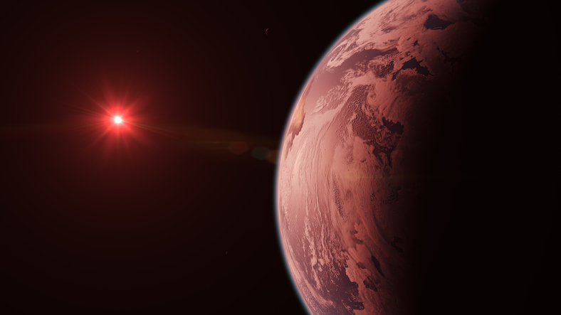 TRAPPIST-1D is a small exoplanet orbiting a cooling Red Dwarf Star.