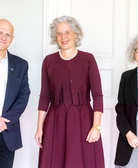 Prof. Tamir Sheafer, Rector, Hebrew University of Jerusalem; Prof. Eva Inés Obergfell, Rector, University of Leipzig; Professor Yfaat Weiss, Director, Dubnow Institute Credit: Swen Reichhold, Leipzig University