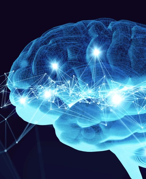 AI (Artificial Intelligence) concept. 3D rendering.